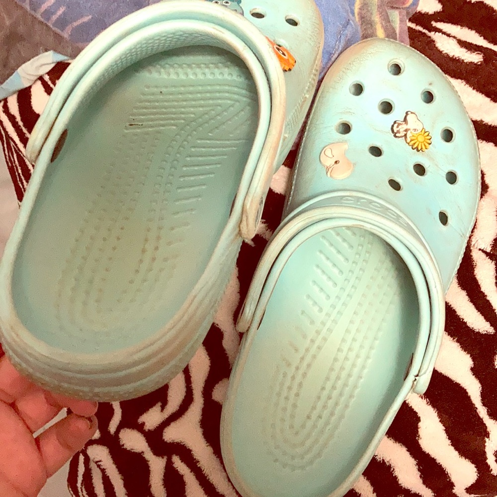 Blue crocs